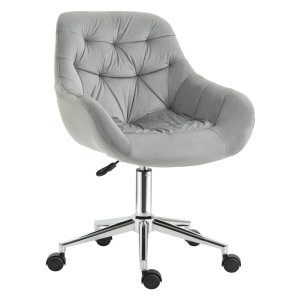 Ergonomische vinsetto bureaustoel - Verstelbaar en fluweelachtig - Grijs
