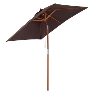 Parasol – Verstelbaar - 3-traps verstelbaar – Koffiekleur
