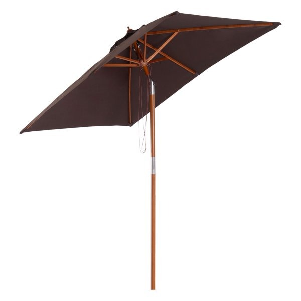 Parasol – Verstelbaar - 3-traps verstelbaar – Koffiekleur