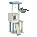 Kattenboom - ScratchyPaws - Speelbal - Kattenhol - Blauw