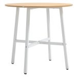 Eettafel - Natuurlijk Hout& Wit - Draagvermogen 60 kg