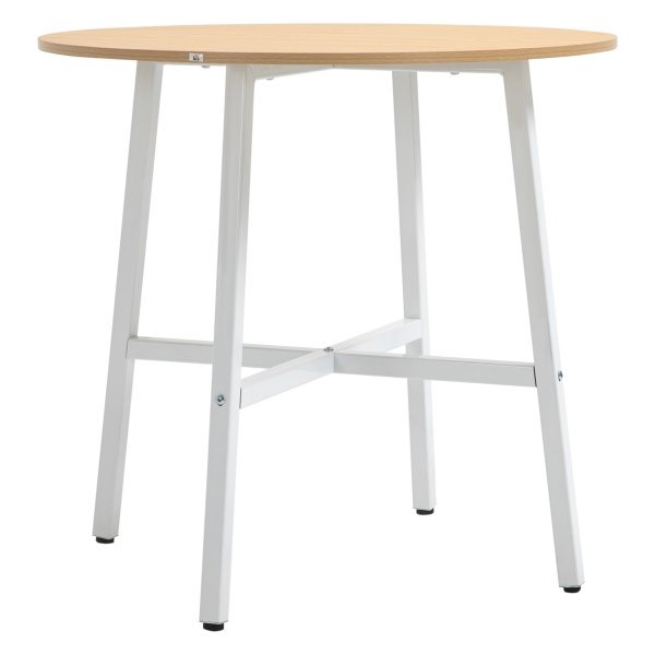 Eettafel - Natuurlijk Hout& Wit - Draagvermogen 60 kg