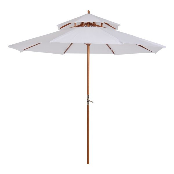 Tuinparasol - Luxe design - Waterdicht - Grijs
