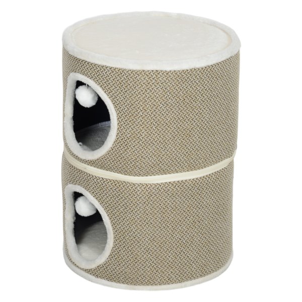 Kattenton - SisalDesign - Holle krabpaal - Kattenburcht - Donkergrijs