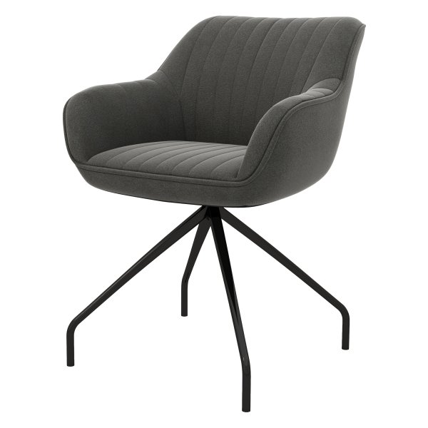 Fauteuil - Zwenkbaar - Met Armleuningen - Grijs