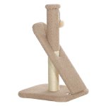 Krabmeubel - Sisal krabzuil - Speelse kattenkrabpaal - Roomwit