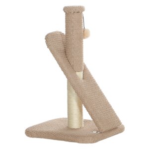 Krabmeubel - Sisal krabzuil - Speelse kattenkrabpaal - Roomwit