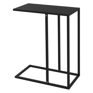 Bijzettafel - DesignMeubels - Stalen frame - Zwarte kleur
