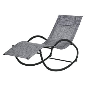 Tuinschommelstoel - Luxury Garden - Metaal & Textiel - Grijs