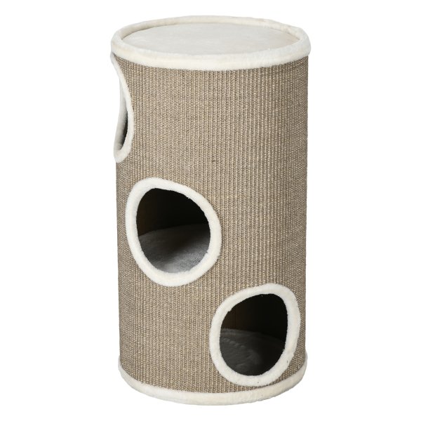 Krabton - Kattenparadijs - Drie niveaus - Sisal/Pluche - Beige