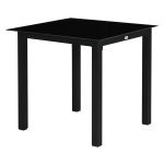 Tuinset - Elegant Living - Gehard glas - Zwart