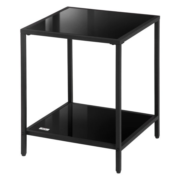 Bijzettafel - Stijlvol Design - Opbergruimte - Zwart