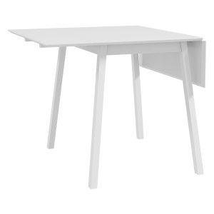 Eettafel - Homcom - Opklapbaar – Grenenhout - Wit
