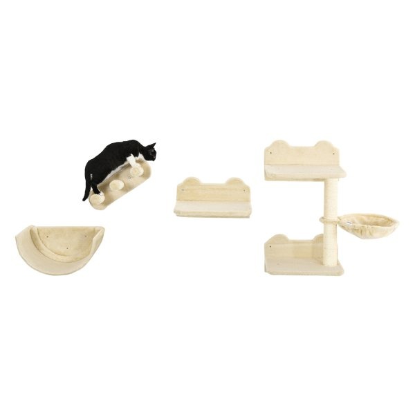Klimwand - Kattenklim - Kattenladder - Hangmat - Grijs