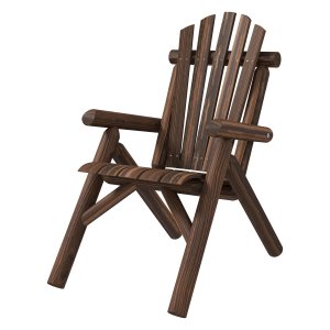 Stoel - Houten Adirondack - Natuurlijke kleur – Comfortabel - Stijlvol