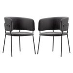 Eetkamerstoelen - Luxurious Living - Rugleuning - Stalen poten - Grijs
