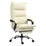Ergonomische bureaustoel Vinsetto - Hoogte verstelbaar - Kantelbaar - Beige