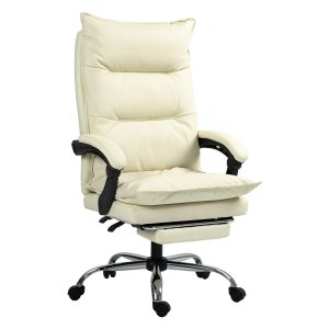 Ergonomische bureaustoel Vinsetto - Hoogte verstelbaar - Kantelbaar - Beige