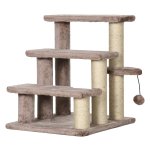 Krabpaal - HappyPets - Pluche Krabpalen – Speelbal - Bruin