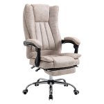 Kantoorstoel - ErgoComfort - Verstelbare rugleuning - Voetsteun - Zwart