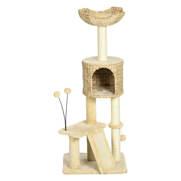 Krabpaal - SterkSisal - Kattenhol - Speelbal - Beige