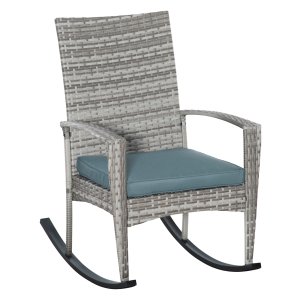 Schommelstoel - Tuinmeubelland - met schommelende bewegingen - Grijs