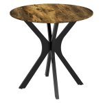 Eettafel - Rustieke stijl - MDF en staal - Bruin