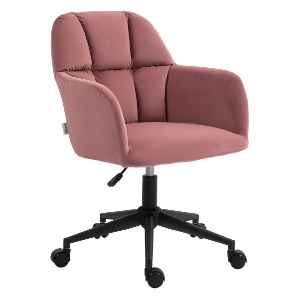 Bureaustoel - Moderne zit - Armleuningen - Roze