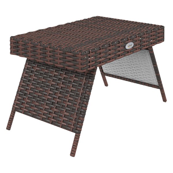 Tuintafel - Rattan - Uitklapbaar - Sterk - Bruin