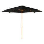 Parasolhout - LuxeTuinmeubelen - Stevig en elegant - Zwart