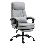Massagestoel - Ergonomische massage bureaustoel - Ligfunctie - Grijs