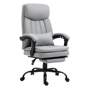 Massagestoel - Ergonomische massage bureaustoel - Ligfunctie - Grijs
