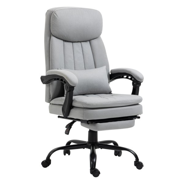 Massagestoel - Ergonomische massage bureaustoel - Ligfunctie - Grijs