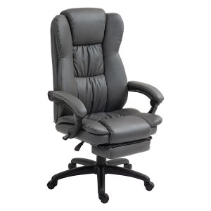 Bureaustoel - Vinsetto - Ergonomisch verstelbaar - Massagefunctie - Donkergrijs