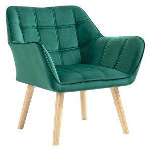Relaxfauteuil - Scandinavian Comfort - Fluweel – Groen