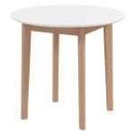 Eettafel - Landelijk Wonen - Massief hout - Ronde vorm - Wit