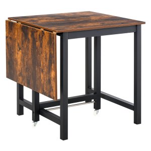 Klaptafel - Industrieel design - Bruin metaal & spaanplaat