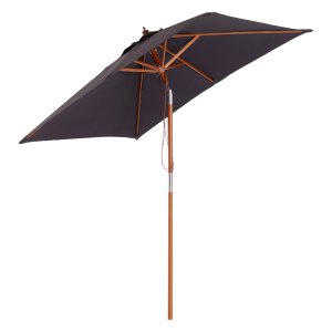 Tuinparasol - Luxetuin - Kantelbaar en verstelbaar - Donkergrijs