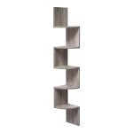 Wandplank - Zwevend Design - Boekenplank - Grijs