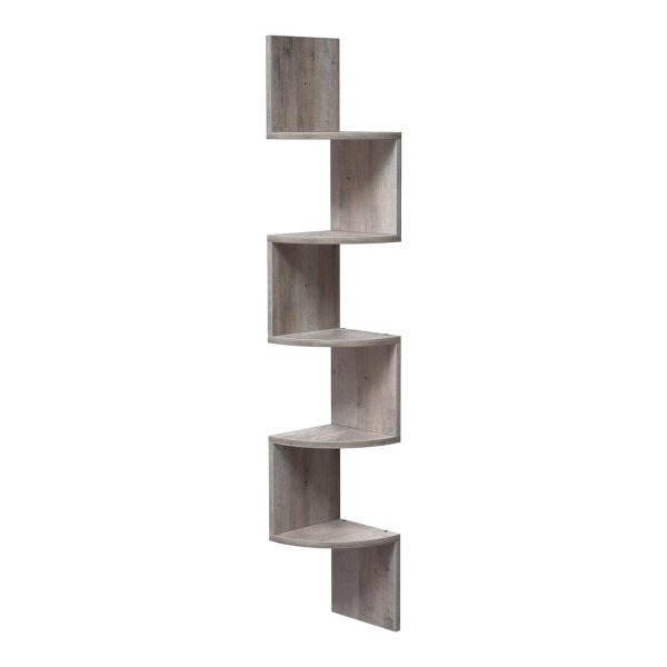 Wandplank - Zwevend Design - Boekenplank - Grijs