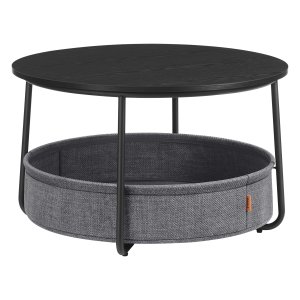 Salontafel - Modern Living - Opbergruimte - Ronde vorm - Inktzwart