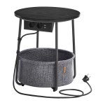 Tafeltje - TrendMeubels - Oplaadstation - USB-poorten - Zwart
