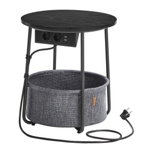 Tafeltje - TrendMeubels - Oplaadstation - USB-poorten - Zwart