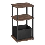 Bijzettafel - Opbergschappen – Stoffen Mand - Industrieel