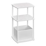 Bijzettafel - Stoffen mand - Modern - Sneeuwwit