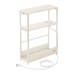 Bijzettafel – HandigDesign – Stekkerdoos – 3-Niveaus - Crème Wit