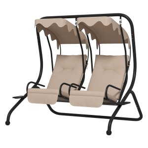 Schommelbank – - Bekerhouder - Zonnedak - Beige