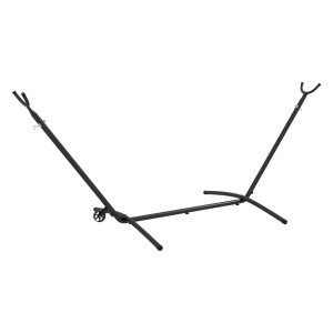 Hangmatstandaard - Robuust design - Verstelbare haken - Zwart