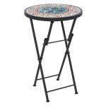 Inklapbare mozaïek bijzettafel - Duurzaam - Multifunctioneel - Multicolor