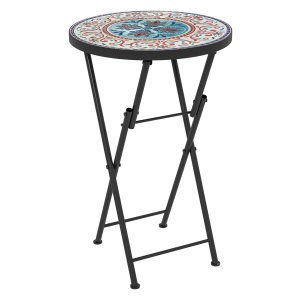 Inklapbare mozaïek bijzettafel - Duurzaam - Multifunctioneel - Multicolor